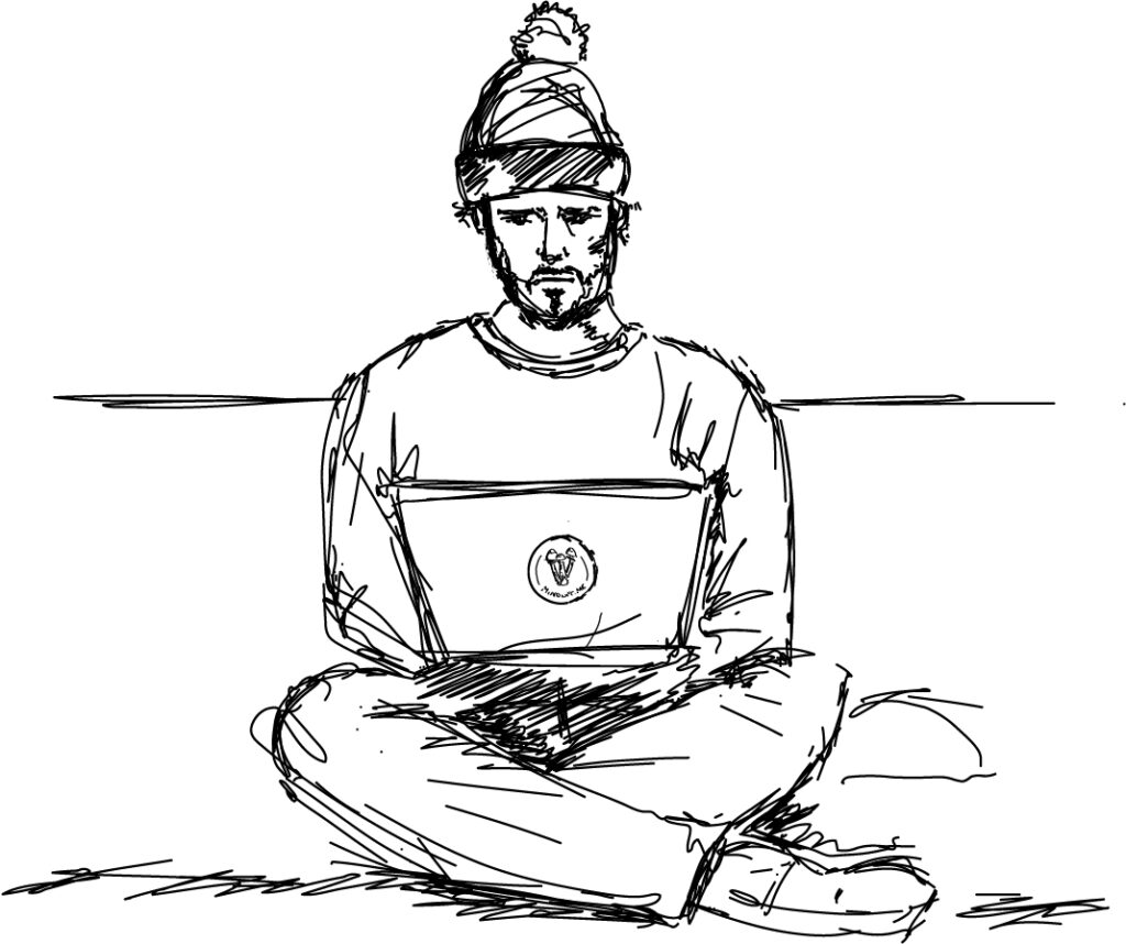 a stylistic drawing of the mindlift founder